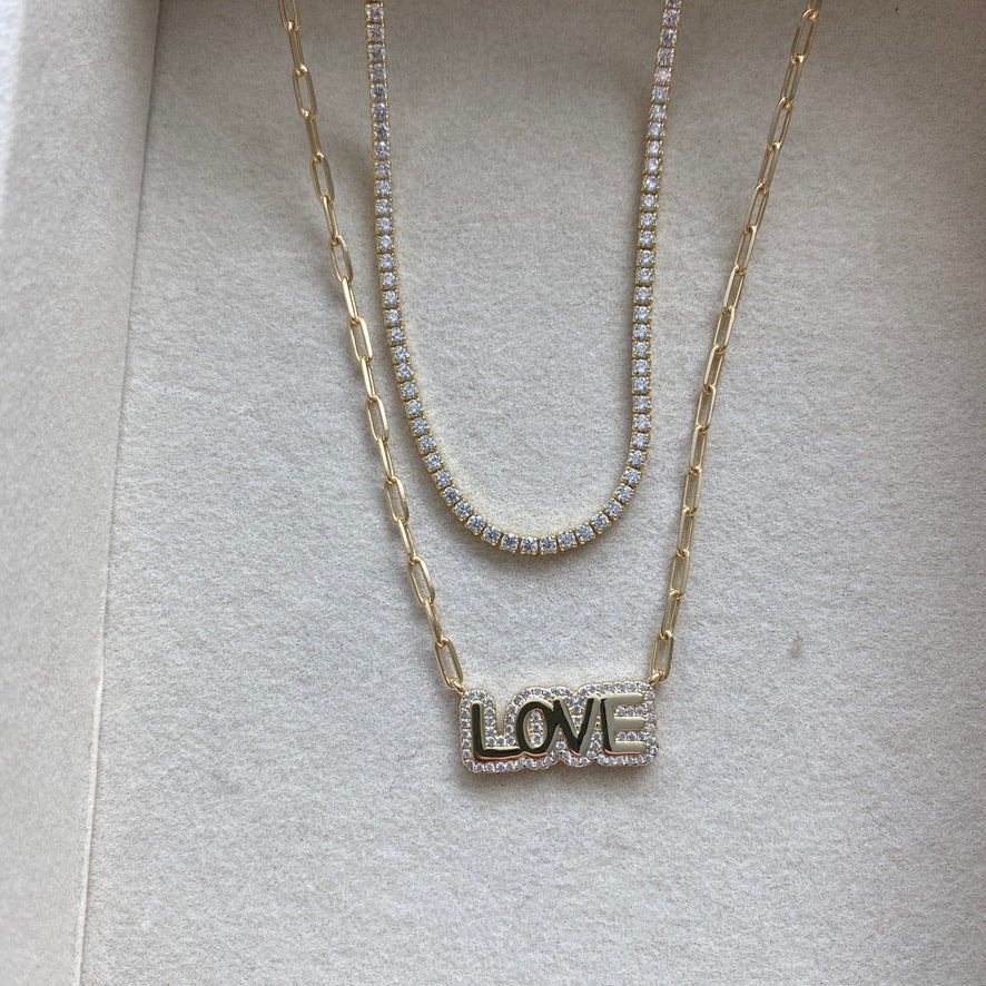 LOVE Bubble Necklace