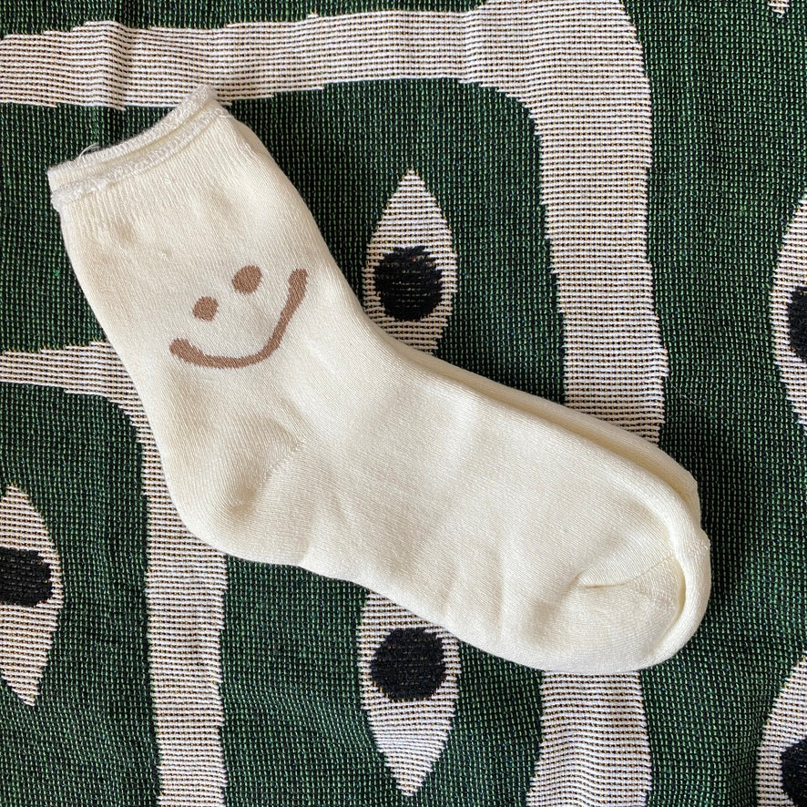 Neutral Smiley Socks