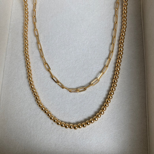 Gold Ball Necklace