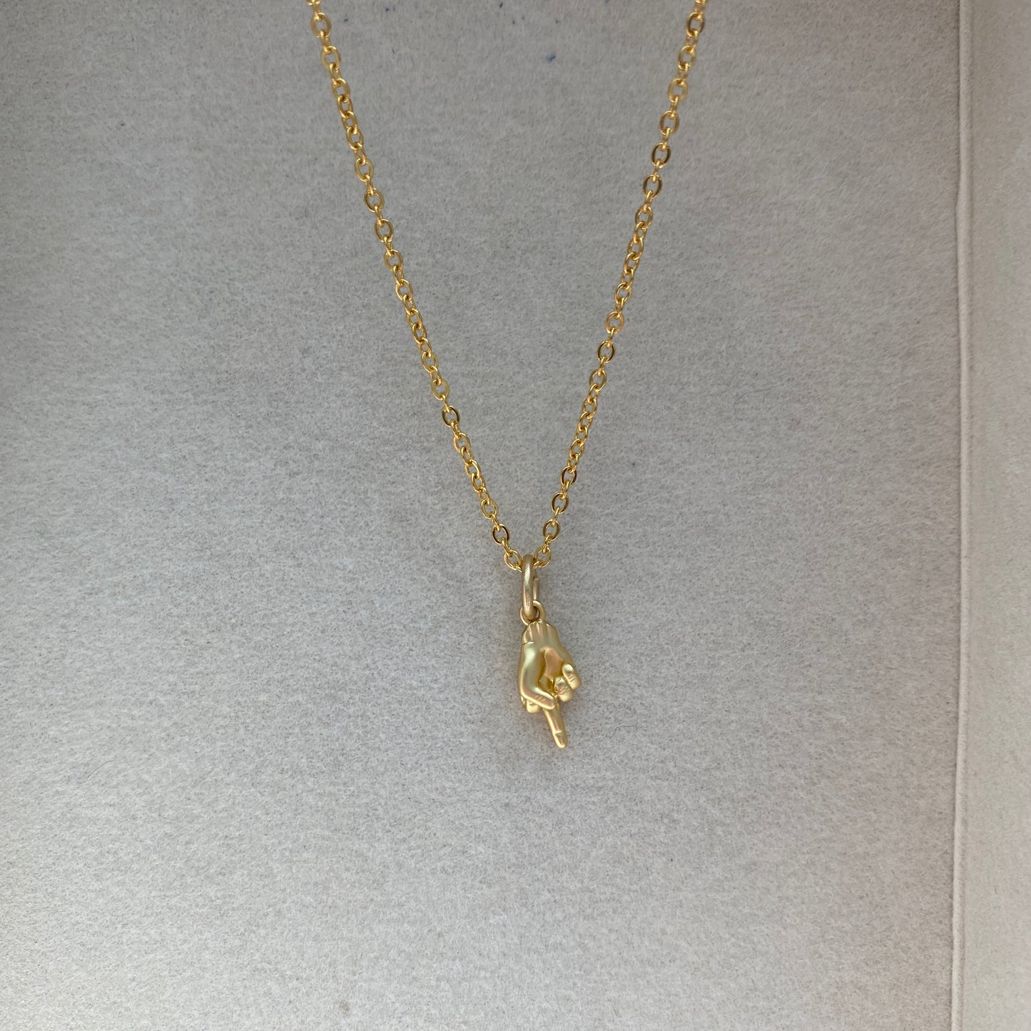 Middle Finger Necklace