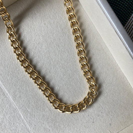 Hollow Curb Chain Necklace