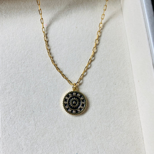 Coin Charm Chain Necklace