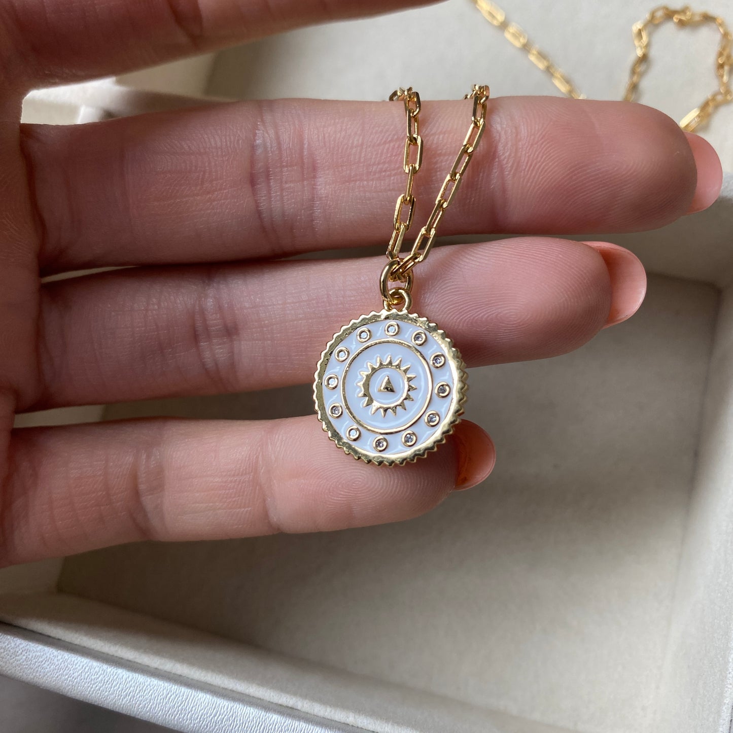 Coin Charm Chain Necklace