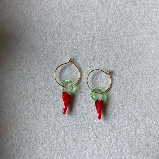 Hot Pepper Hoops