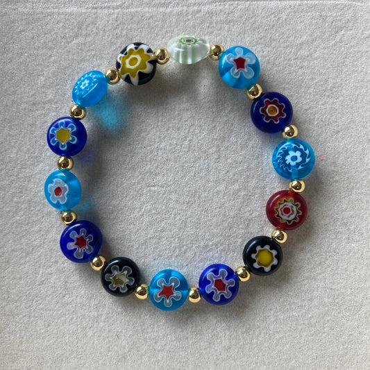 Flower Power Beaded Bracelet
