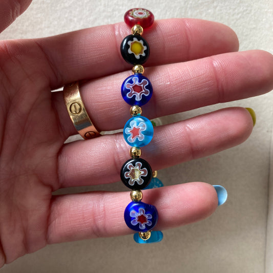 Flower Power Beaded Bracelet