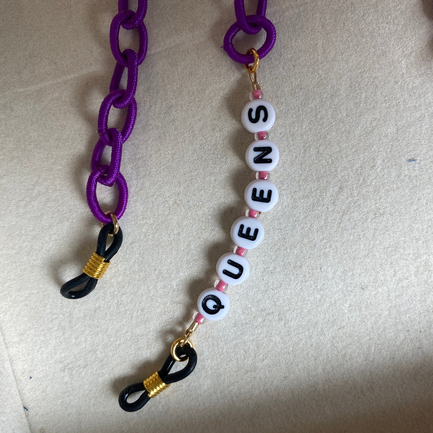 Custom Text Silk Glasses Chain