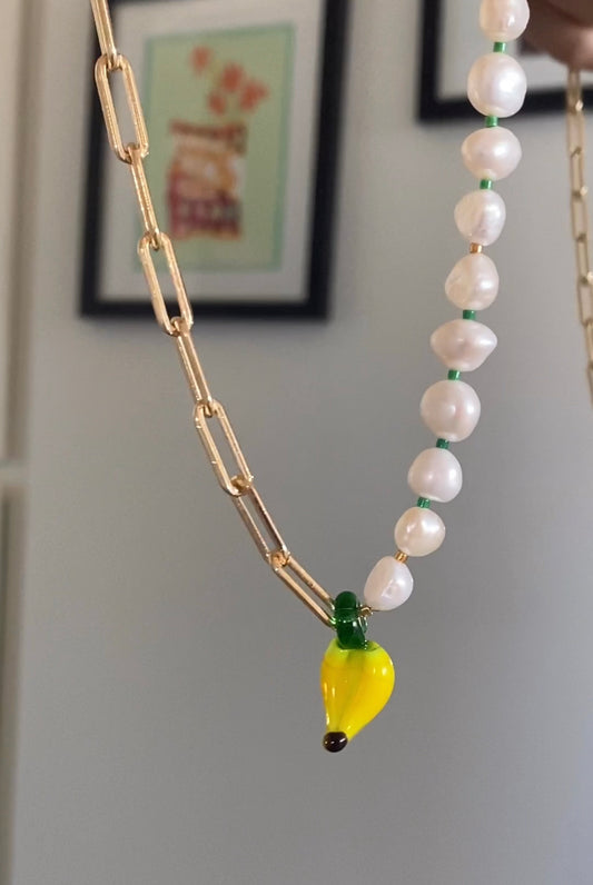 Banana Charm Necklace