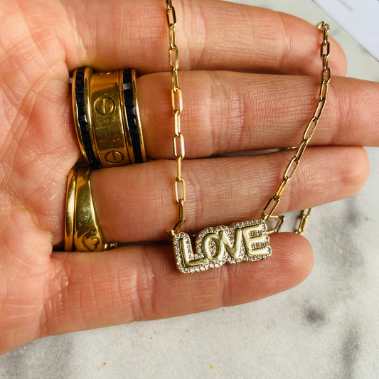 LOVE Bubble Necklace