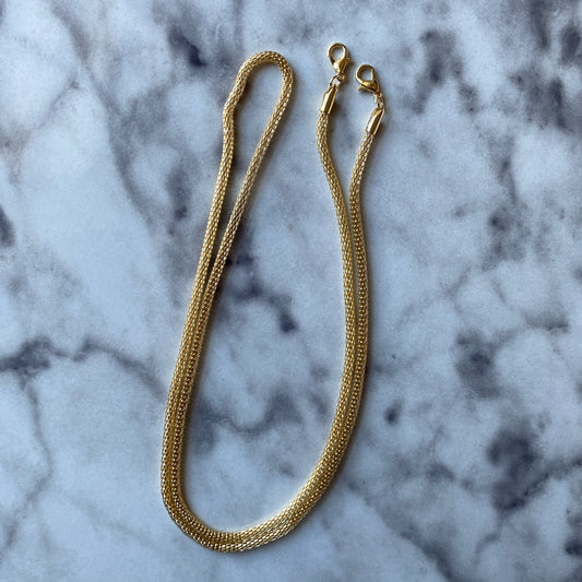 Golden Tube Glasses Chain