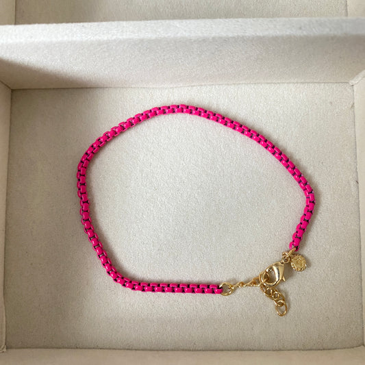 Neon Smiley Bracelet Stack