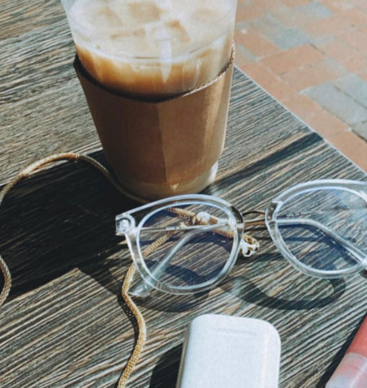 Golden Tube Glasses Chain