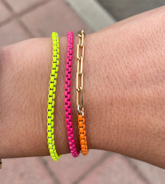 Enamel Chain Bracelet