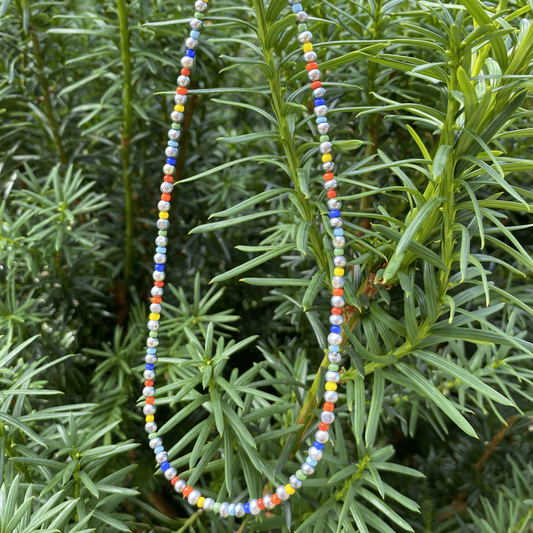 necklace dark and stormy rainbow necklace