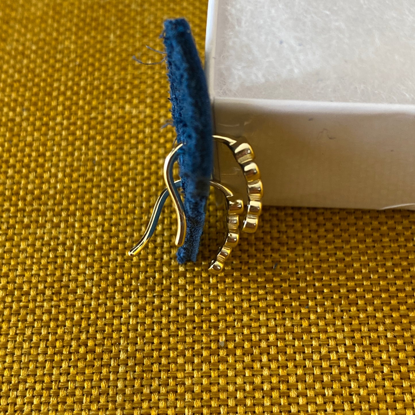 Bezel Earcrawler Drop Earrings