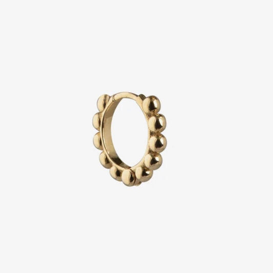 Mini Gold Ball Huggies Set