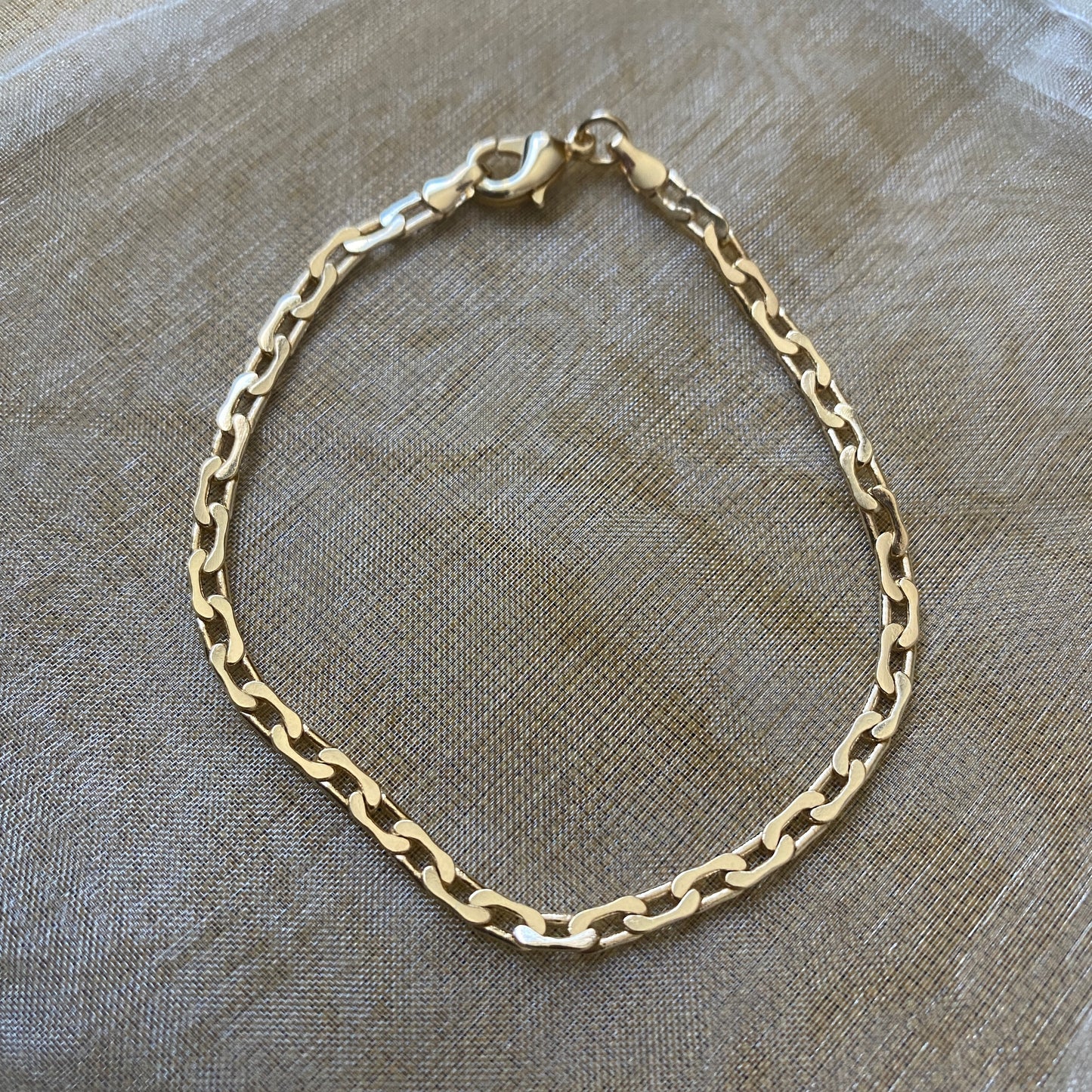 Hammered Lou Chain Bracelet