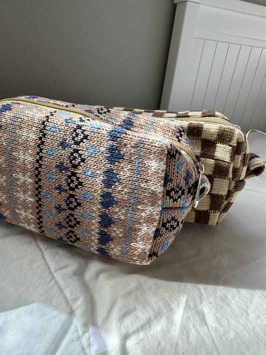 Fair Isle Knit Pouch
