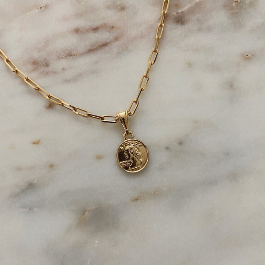 Quarter Charm Necklace