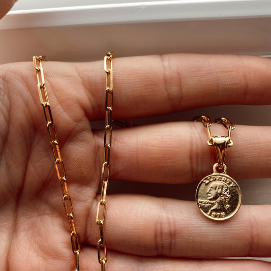 Quarter Charm Necklace