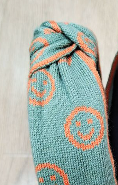 Smiley Knit Headband