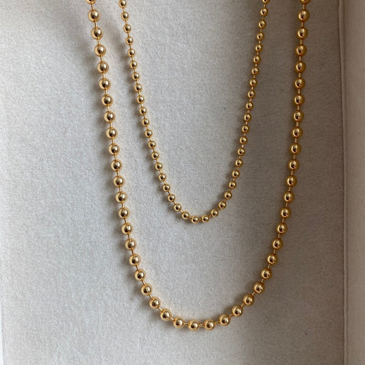 Layered Ball Chain Necklace
