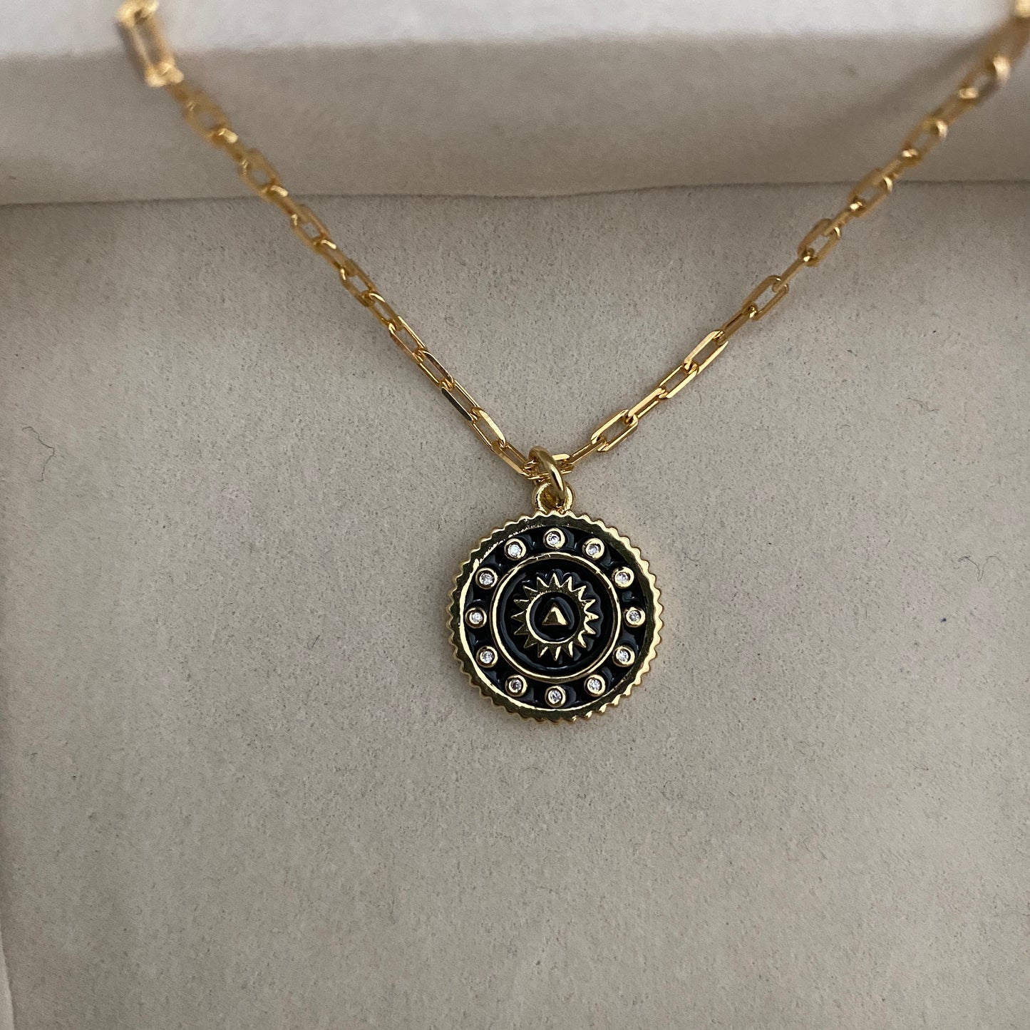 Coin Charm Chain Necklace