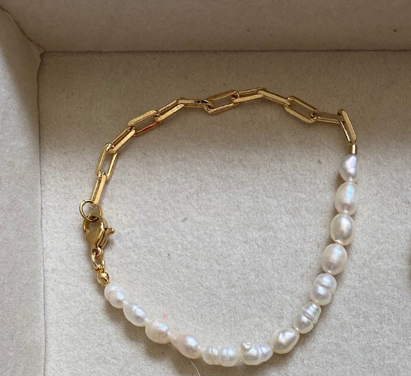 Pearl / Lou Chain Bracelet
