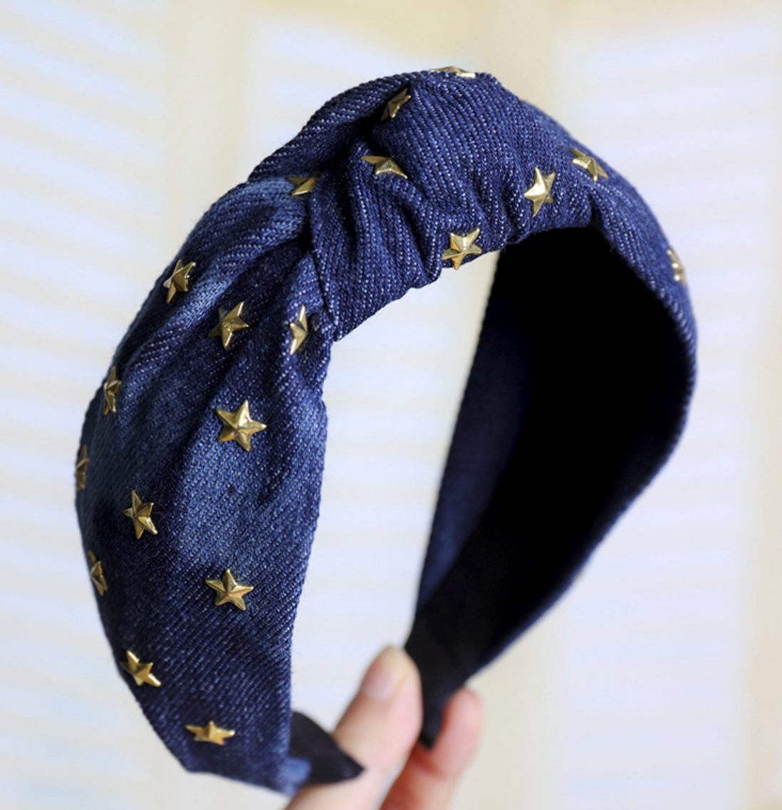 Denim Star Headband