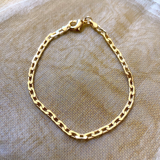 Hammered Lou Chain Bracelet