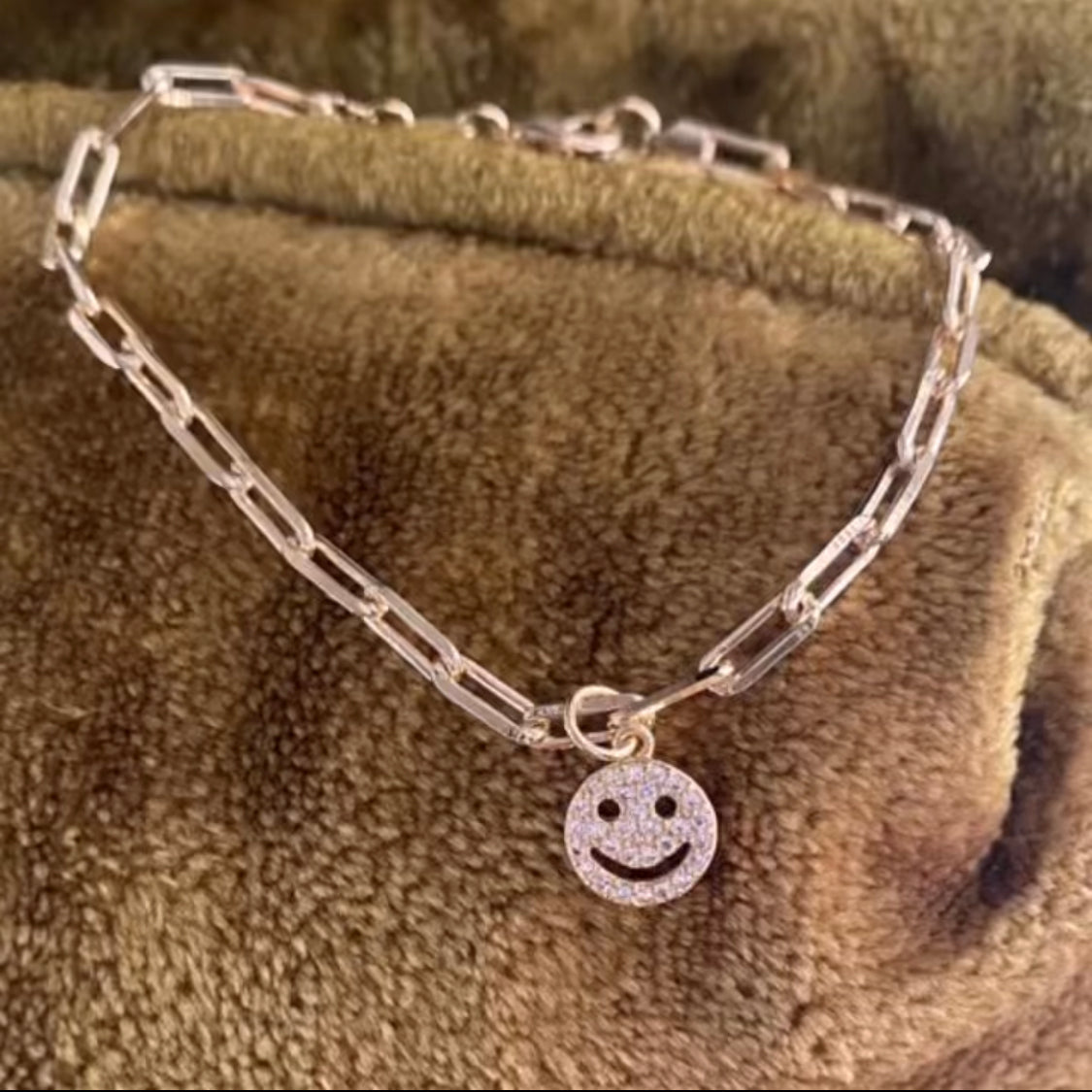 Smiley Charm Lou Chain Bracelet