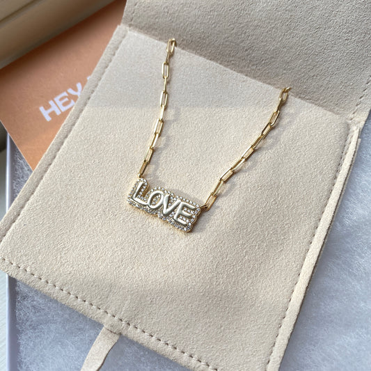 LOVE Bubble Necklace