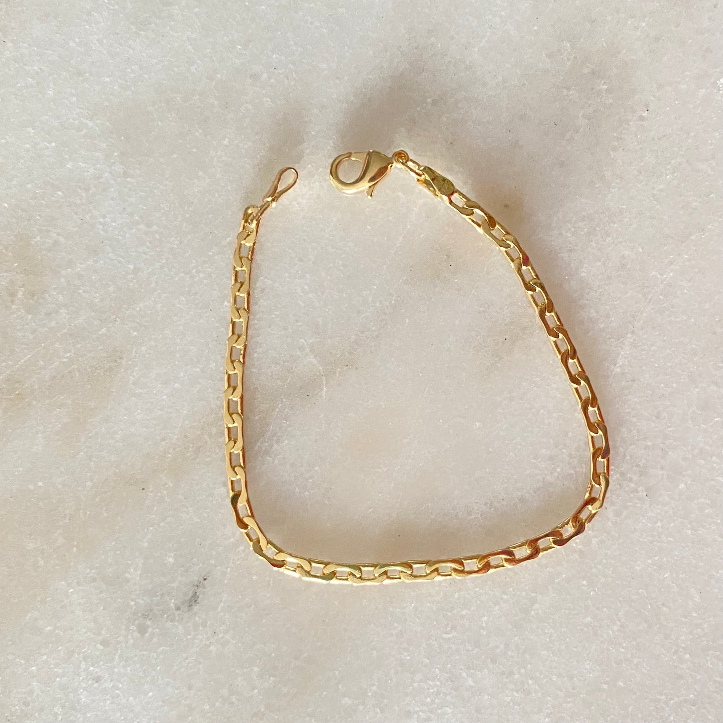 Hammered Lou Chain Bracelet