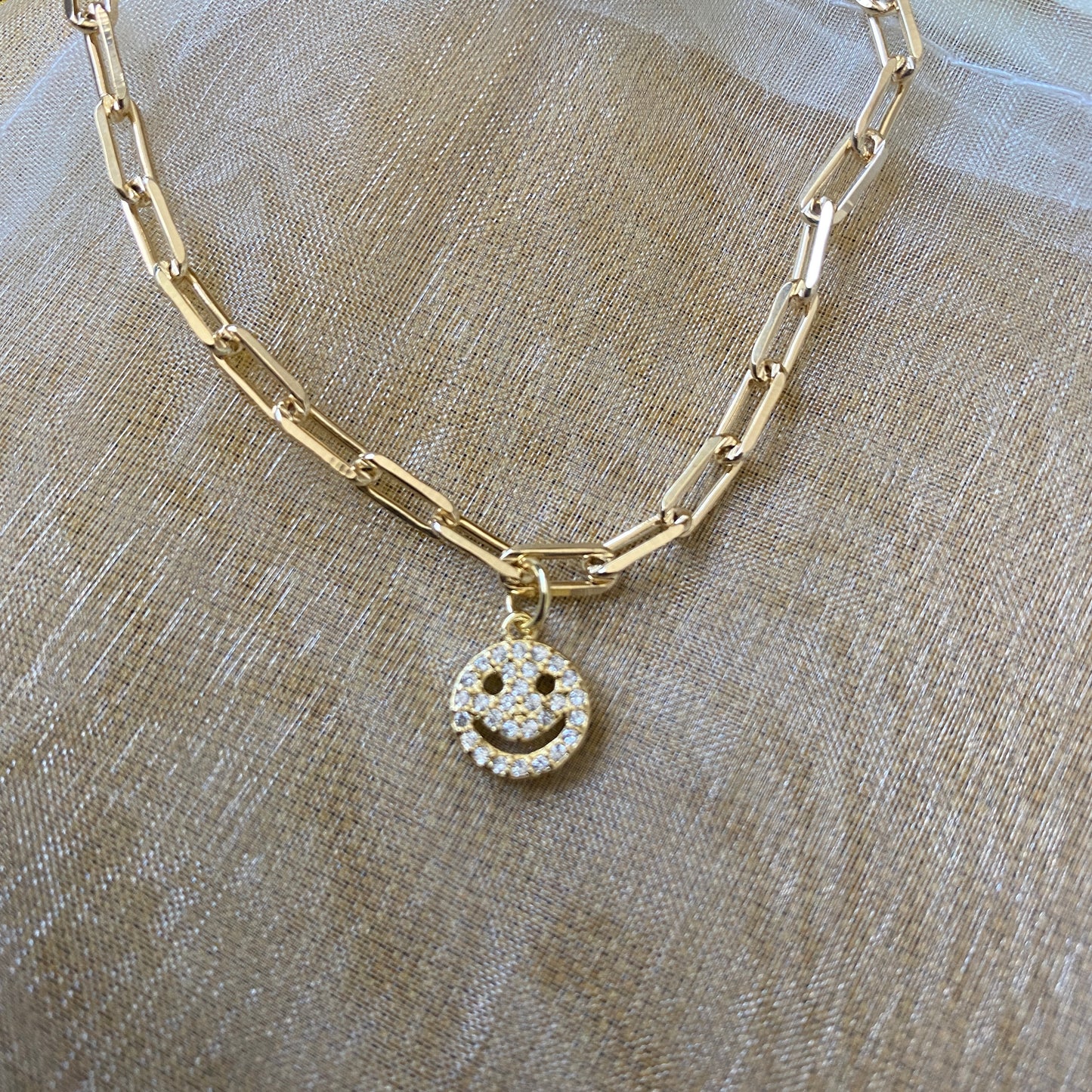Smiley Charm Lou Chain Bracelet