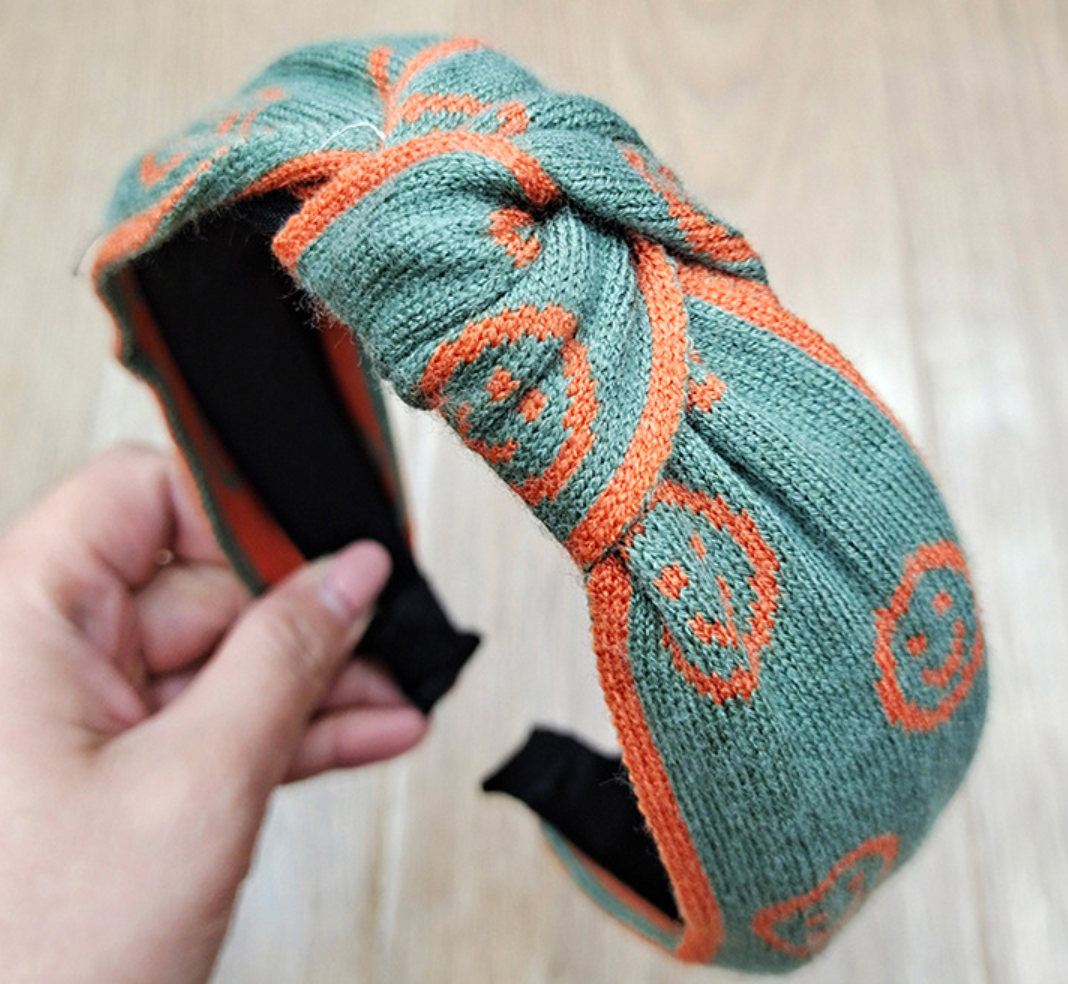 Smiley Knit Headband